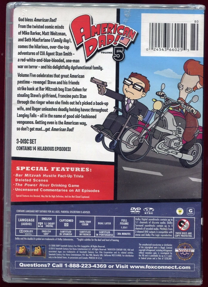 American Dad Volume 5 - R1 (DVD) Animation - Image 2 of 3