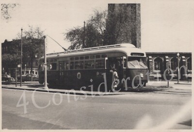 Boston Beacon St Brookline Railroad MTA Train Trolly Car #3274 1950s PHOTO T5B