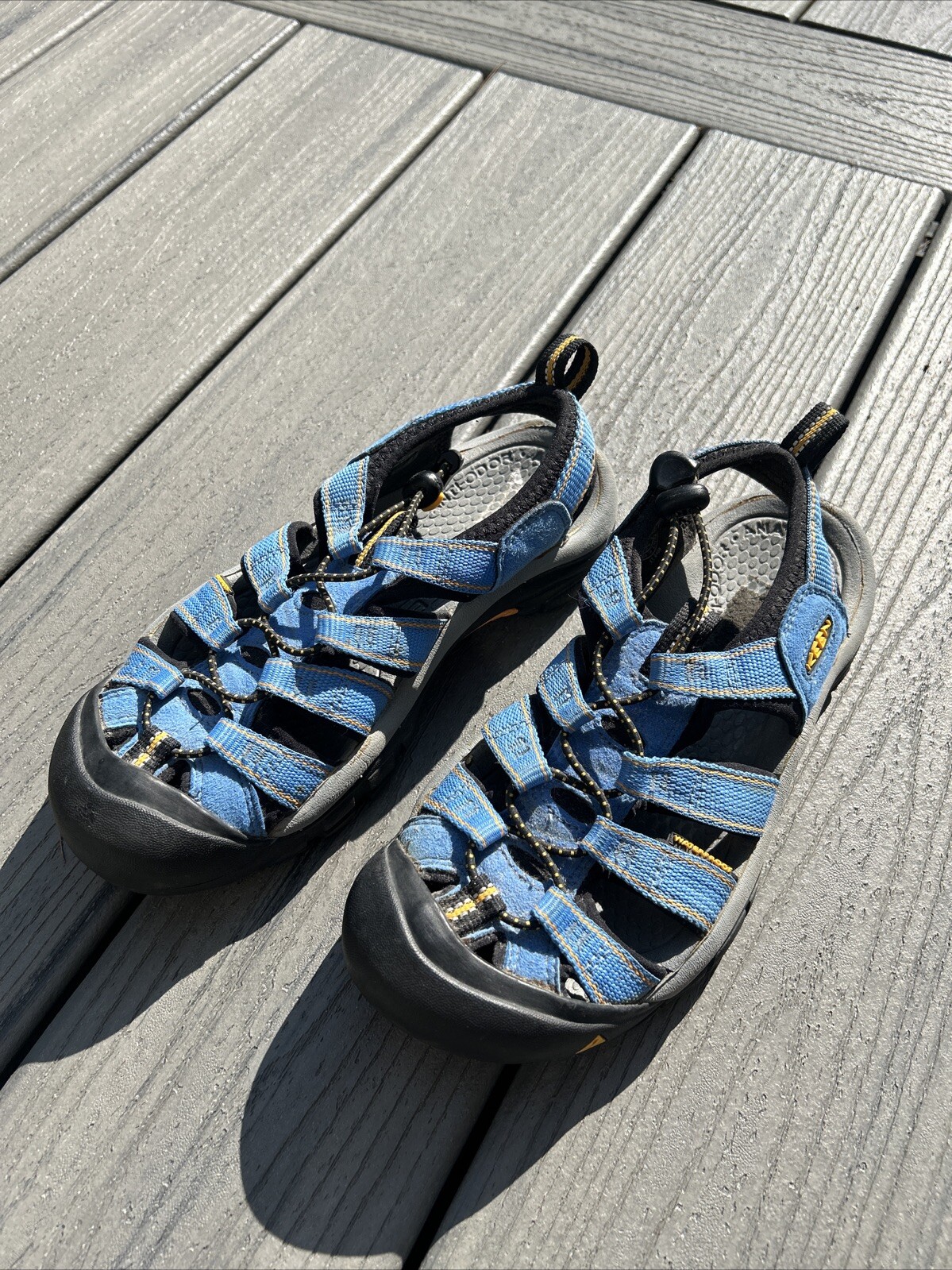 Sandali da trekking impermeabili Keen uomo adolescente taglia 7 ~blu~