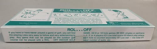Vintage Rol ...Off Indoor Golf Game Dice Walter H Roloff 1975 U2 - Picture 3 of 3