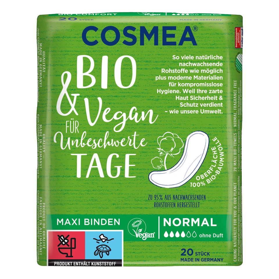 INTIMHYGIENE Pelz Cosmea Comfort BIO Maxi Binden 20 Stk