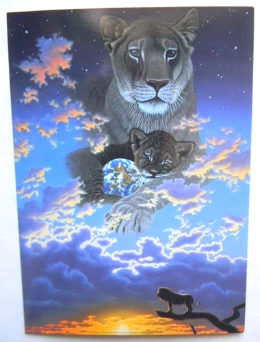 Schim Schimmel PRECIOUS Vintage Greeting Card Art w/ Envelope Blank Any Occasion