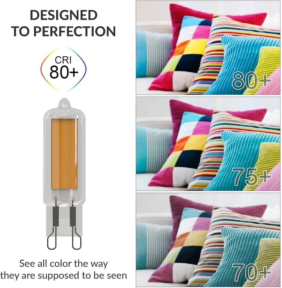 Diodesy 4PK G9 LED Wafer Light Bulb, 3.5W, 20W, 2700K, 300LM, CRI80 - Image 3 of 4