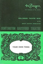 Leland Palmer "YOUR OWN THING" Rusty Thacker 1968 Los Angeles Playbill