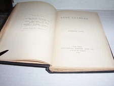 "LOST LEADERS" by Andrew Lang (1889)