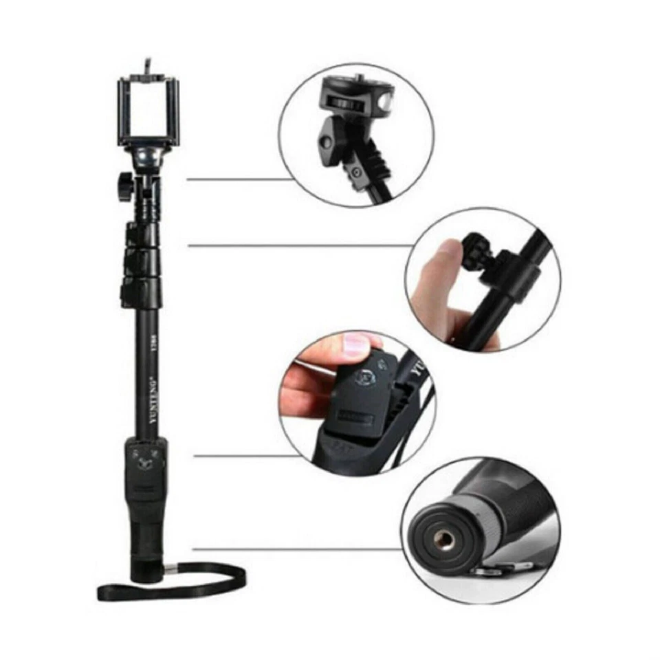 Extendable Tripod Monopod Holder Selfie Stick with Bluetooth Remote For Camera - Image 3 of 4