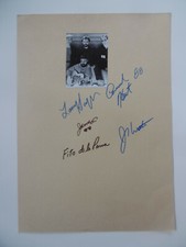 Canned Heat autographs signed A4 index card 