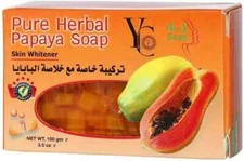 YC 4 In 1 Pure Herbal Papaya Soap 100g FREE SHIPPING