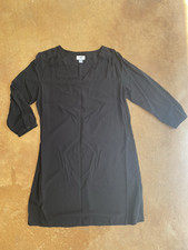 Old Navy Women’s Mid Length Sleeved Shirt Dress, Black, Medium