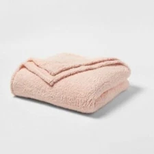 NWT Sherpa Bed Peach Blanket XL Twin