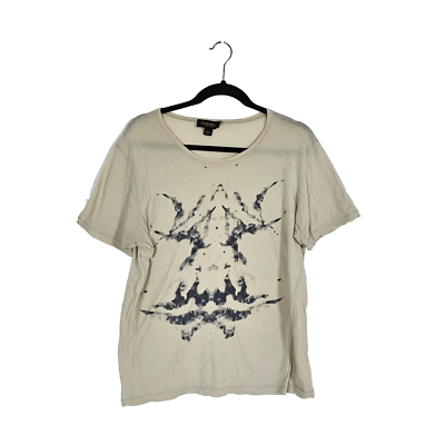 Diesel Black Gold Label Women's L Beige Smoke Tie Dye Print Short