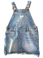 OshKosh B  gosh Girls 4T Denim Overall Jumper Dress Blue Jean