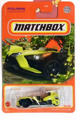 Matchbox POLARIS SLINGSHOT motorcycle #90/100 neon yellow ROAD TRIP $1 SHIP  READ