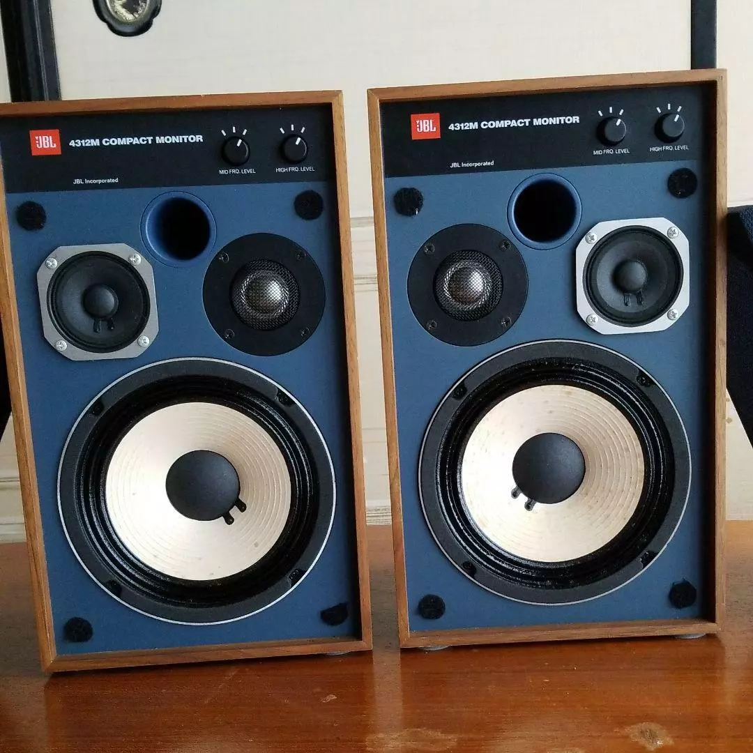 JBL MODEL 4312M Compact Monitor Speaker 3WAY Speaker System 2 Small  Speakers Set