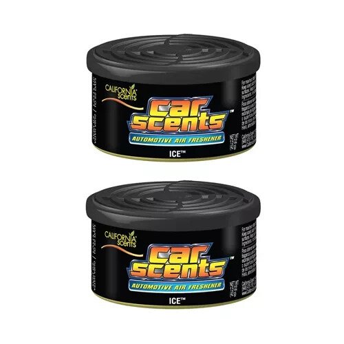2x California Car Scents✅Ice Air Freshner Home Van Taxi Cab Eliminates Odour 42g - Picture 1 of 2