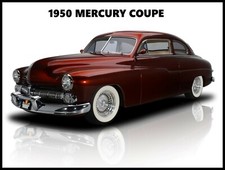 1950 Mercury Coupe New Metal Sign Classic Sleek Restoration In Bronze 1950 Mercury Coupe New Metal Sign Classic Sleek Restoration In Bronze