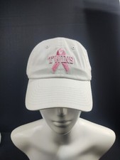 Minnesota Twins New Era Womens Wht/Pink Breast Cancer Ribbon Adjustable Hat