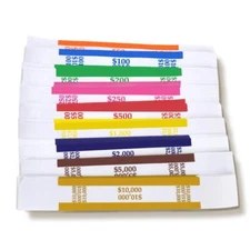 450 Pack Self Adhesive Money Bands Cash Wrappers Bill Organizer Money Straps