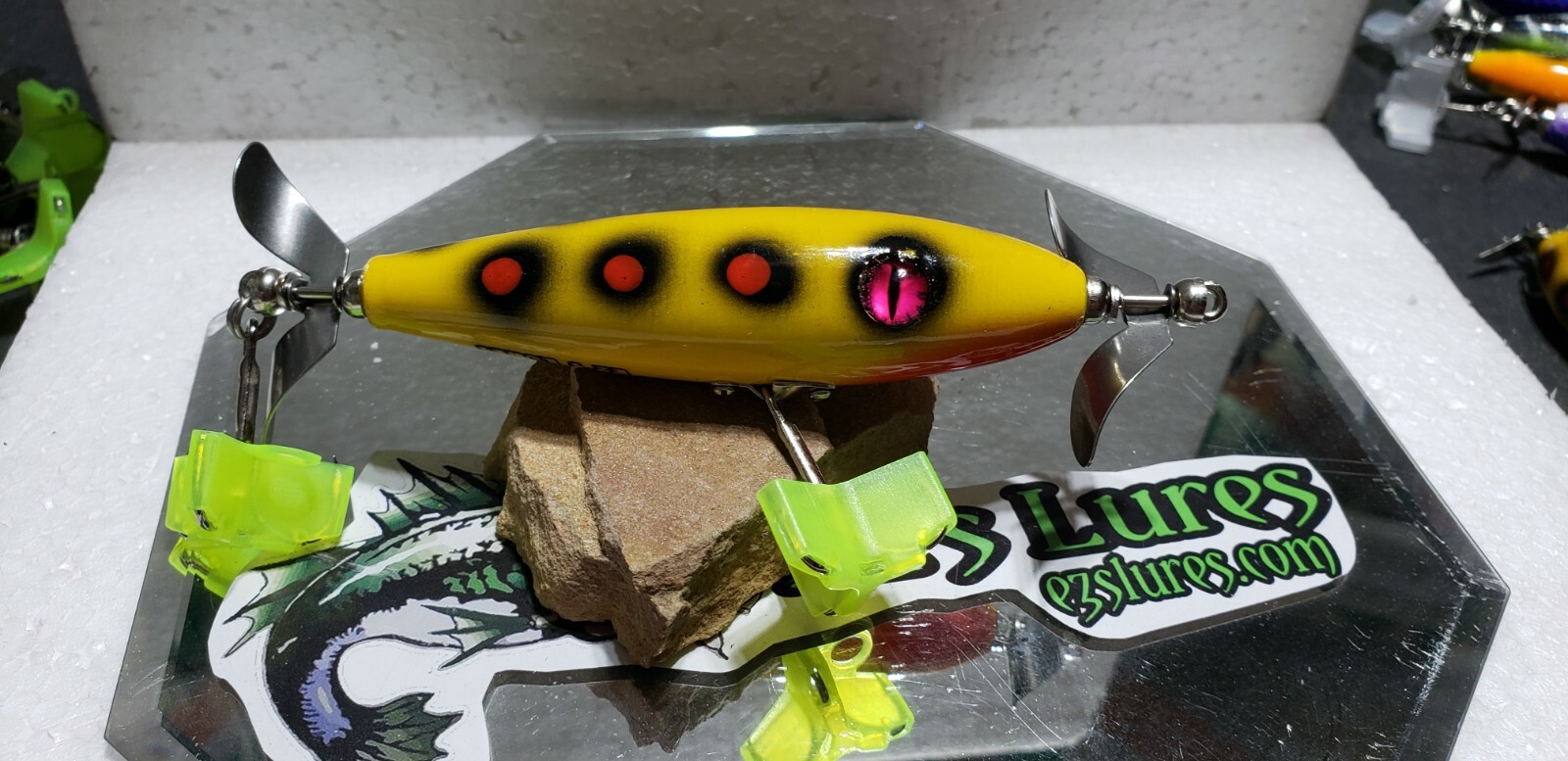 Leurre Topwater Personnalisé En Bois 4 Pouces - Pêche En Eau Douce, Couleur Rose (PINKY)