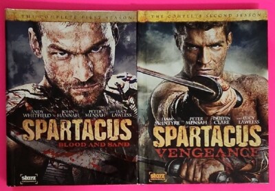 SPARTACUS Seasons 1 (BLOOD AND SAND) and 2 (VENGEANCE) VERY GOOD