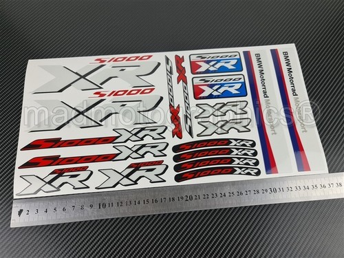 Reflektierende Motorrad Aufkleber stickers für BMW S1000XR Laminiert Weiß - Picture 9 of 9