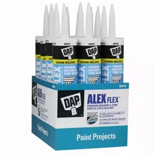 DAP Alex Flex White Molding and Trim Sealant – 10.1 oz. (12-Pack)