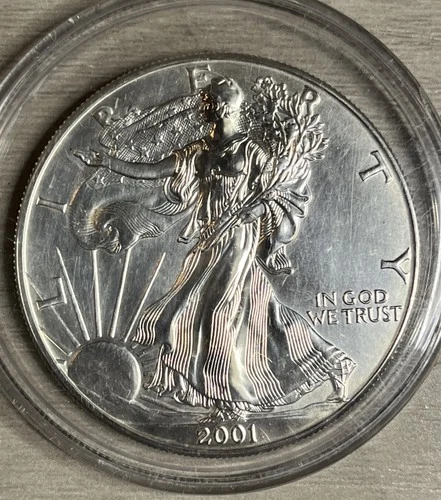U.S. Mint American Silver Eagle 2001 1 oz 0.999 Fine Silver Coin