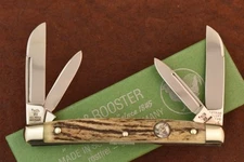 HEN & ROOSTER BERTRAM CUTLERY SOLINGEN GERMANY STAG CONGRESS KNIFE NICE (24009)