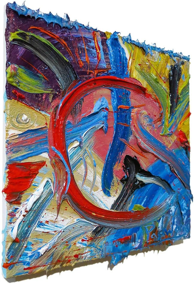 ORIGINAL OIL█PAINTING VINTAGE ART█SIGNED IMPRESSIONISM POP█ABSTRACT NATURE DECO - Image 4 of 4