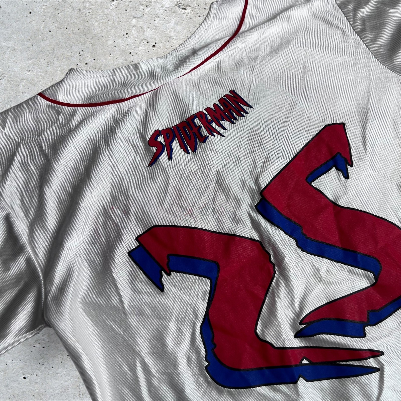 Spider-Man Universal Studios Baseball Jersey Marv… - image 4