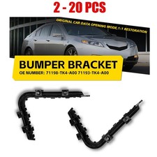 2-20 Black Front Leftright Bumper Brackets Reinforcement Fit 2009-2014 Acura Tl 2-20 Black Front Leftright Bumper Brackets Reinforcement Fit 2009-2014 Acura Tl