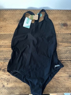 Zoggs Women's Cottesloe Powerback Swimsuit Size UK 14 Blue BNWT