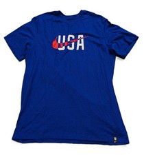 Nike USA Swoosh Shirt Mens M Blue DH7643-452 USMNT US Soccer
