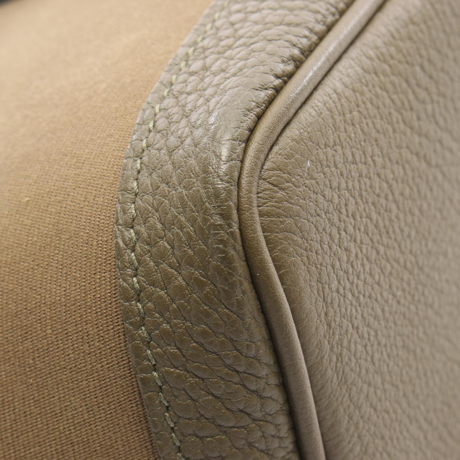 HERMES Garden party TPM Tote Bag Y Toile officier Negonda leather Vert Olive SHW thumbnail 6