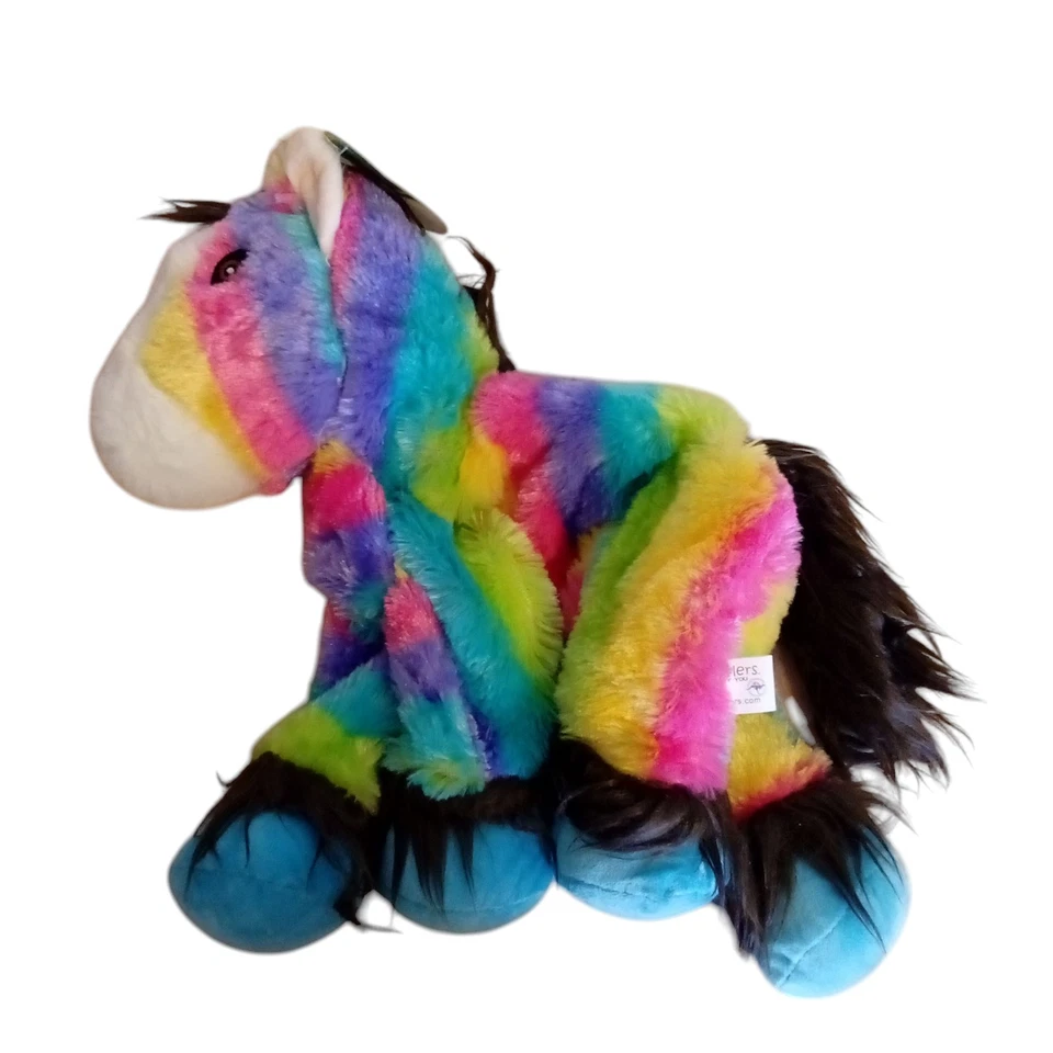 Stufflers Unstuffed Rainbow Coloured Horse Build a Bear - image 2 of 4