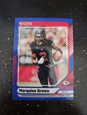 2024 Panini Donruss Marquise Brown #159 Blue Press Proof (29)