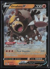 ursaluna v pokemon card value 102/195- Silver Tempest - Ultra Rare When your Pokmon V is Knocked Out Bloodmoon Ursaluna Ex 168/131 Pokemon