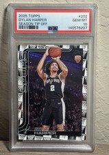 2025-26 Topps Dylan Harper RC Card #202 Season Tip Off PSA 10 Gem Mint Spurs