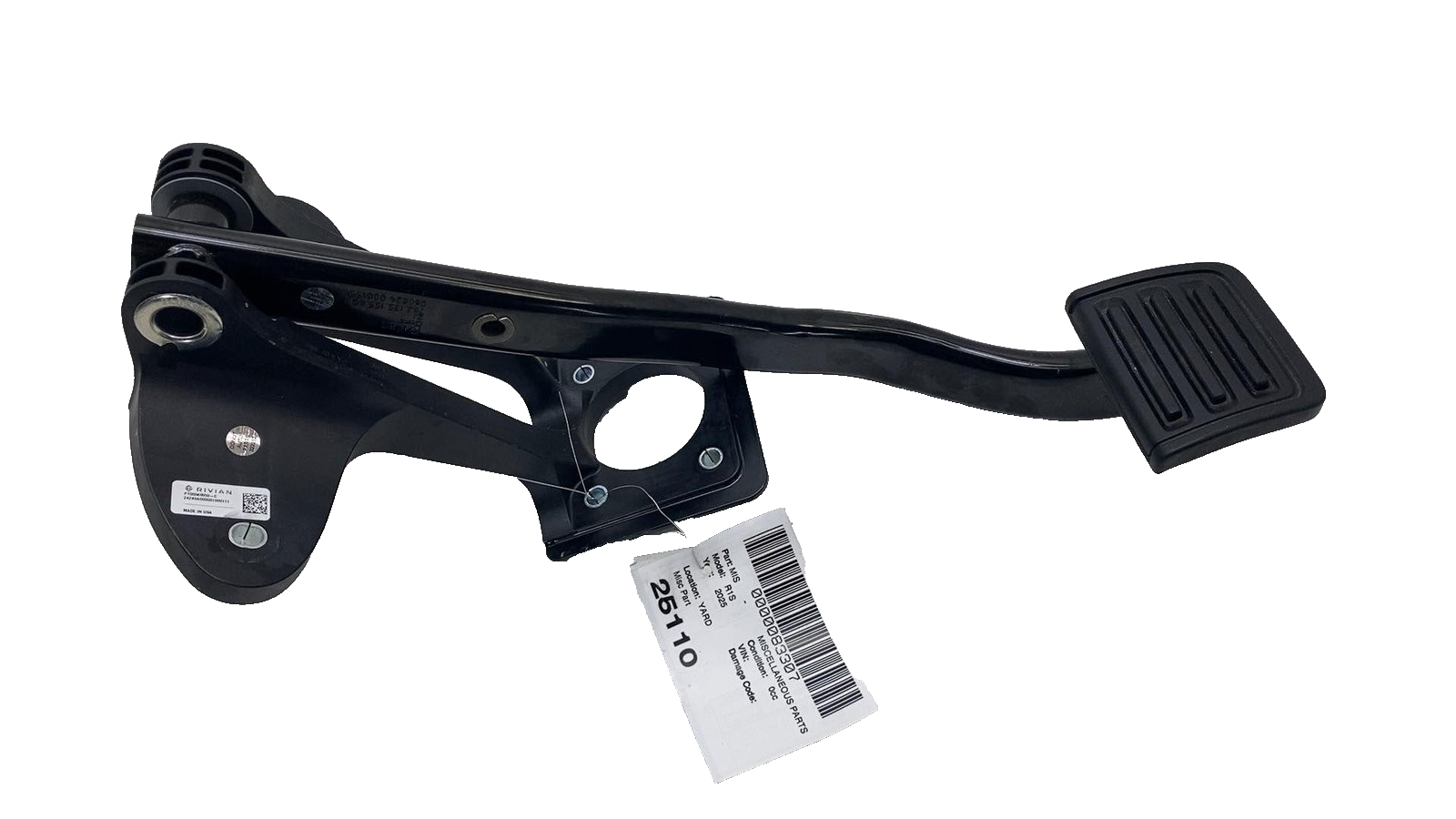 ⭕ 2025 Rivian R1S Front Driver Brake Foot Stop Pedal w/ Bracket OEM PT00040998-C