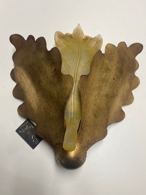 Banci Firenze Wandlampe seltenes Design Blatt Blätterlampe unbenutzt ca.30x30cm*
