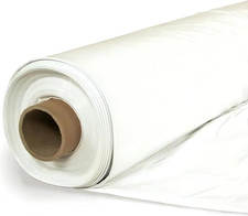 - White Crawl Space Vapor Barrier - Drop Cloth Vapor Barrier Covering for Crawl 