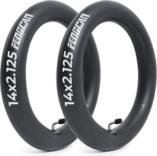 2-PCS 14X2.125 E-Bike Tubes with Bent Valve Stem 14 X 2.125 Electric Bicycle Tub
