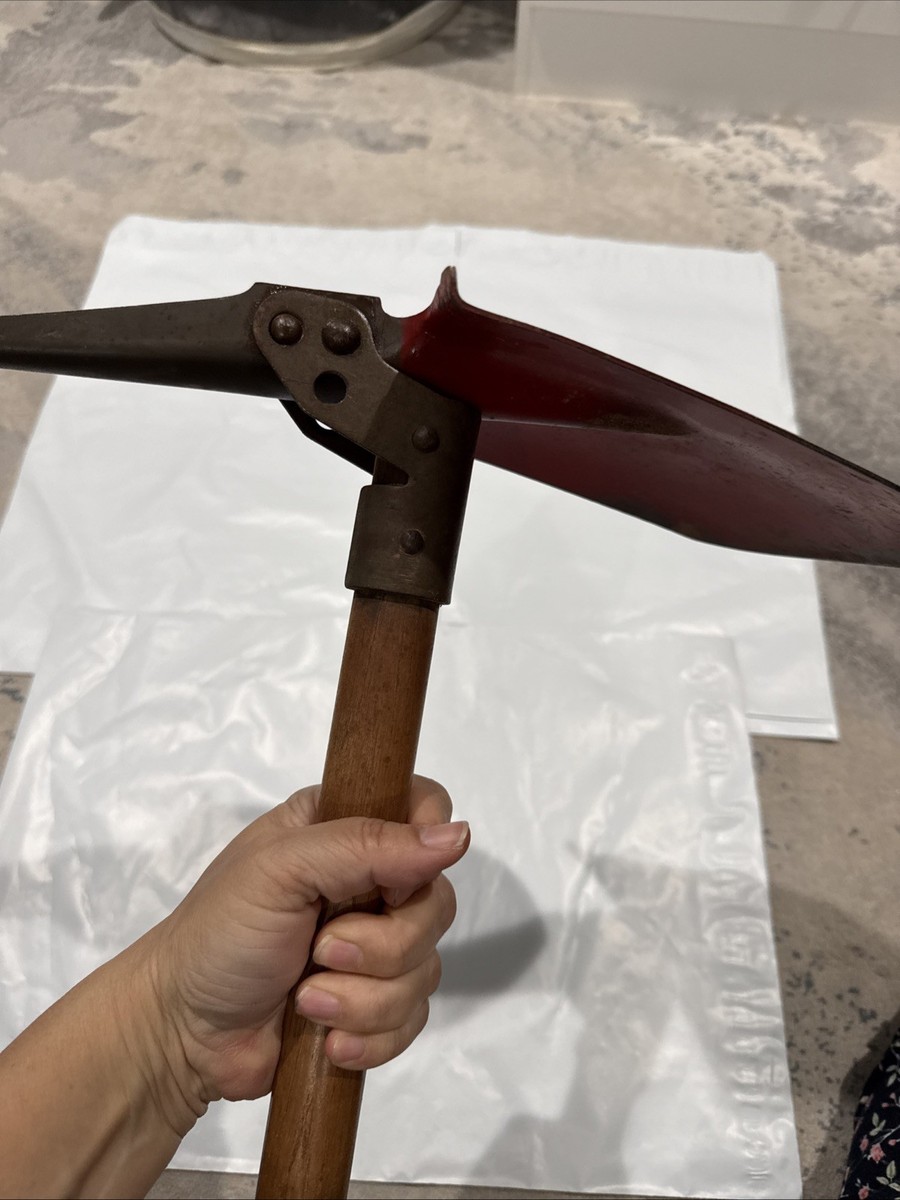 Vintage Japanese Folding Shovel Pick Axe 2-in-1 PAT 765564 | eBay