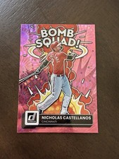 2022 Panini Donruss - Bomb Squad Nick Castellanos #BS-10 Pink Fireworks