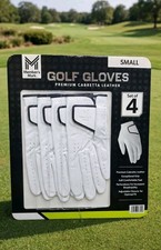 Member s Mark 4 pk. Premium Cabretta Leather Golf Gloves Small Left Handed
