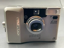 Olympus iZoom 2000 Silver Compact Film Camera - TESTED & WORKING