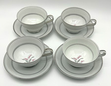 Vintage NORITAKE CREST 5421 CUPS & SAUCERS Se...