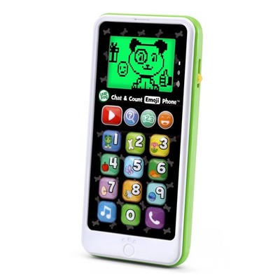 LeapFrog Chat and Count Emoji Phone, Green 2.8'' x 5.8'' x 1'', 