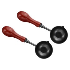 4" Wax Seal Spoon, 2Pcs Painted Wax Sealing Melting Spoon, Dark Red