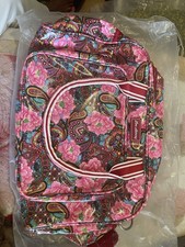 LOU HARVEY floral Print Diaper Changing Pad Pockets Coated Nappy Bag